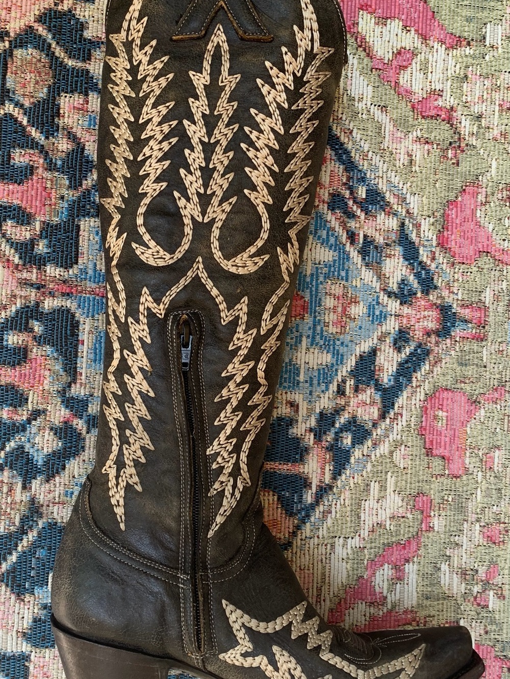 Old Gringo Tall Mayra Boots with Fringe and Embroidery - Picture 3 of 10